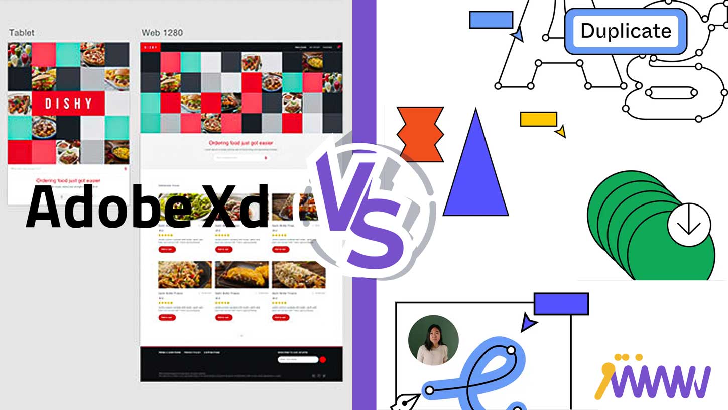 Figma و Adobe XD